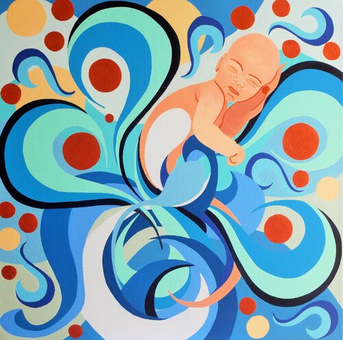 Naissance by Ingrid Bonhomme, 絵画 for Sale on Singulart