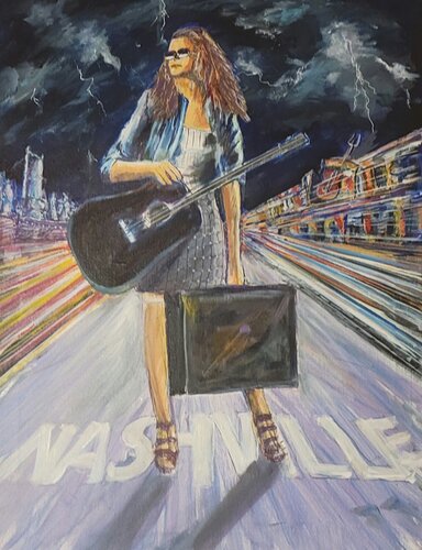 NASHVILLE DREAMS von Richard Germinaro, Malerei kaufen auf Singulart