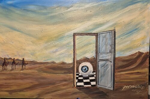DESERT DREAMS OF THE FUTURE von Richard Germinaro, Malerei kaufen auf Singulart
