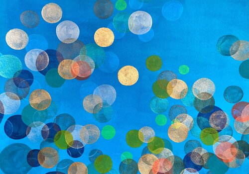 Constellation bleue di CACHAM Catherine Champeyrol, Opera su carta in vendita su Singulart