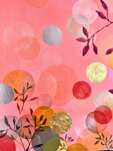 Constellation rose di CACHAM Catherine Champeyrol, Opera su carta in vendita su Singulart