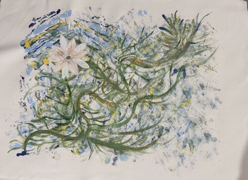 Il Fiore che Nasce van Lisa Marie Moulton, Schilderij te koop op Singulart