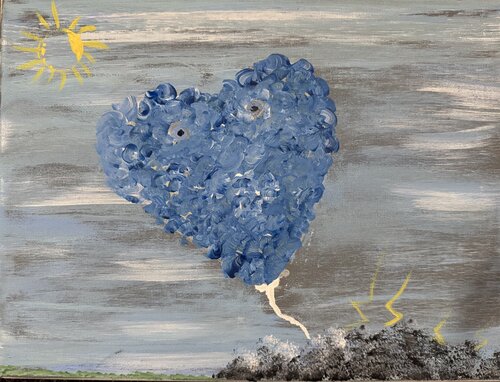 When the Lightening Bolts Come di Lisa Marie Moulton, Pittura in vendita su Singulart