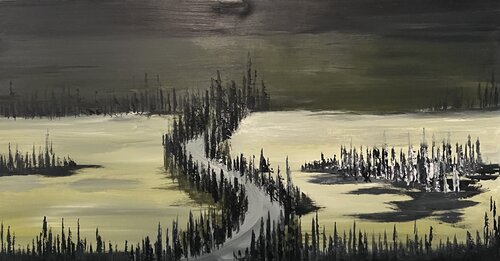 the Causeway par David Coulson, Peinture en vente sur Singulart