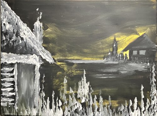 'Abandoned Cabins' par David Coulson, Peinture en vente sur Singulart