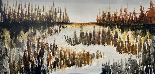 'Beaver Dam' par David Coulson, Peinture en vente sur Singulart