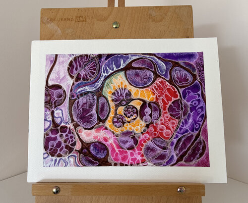 Strong Emotions. Breating through par Svetlana Volk, Œuvre sur papier en vente sur Singulart
