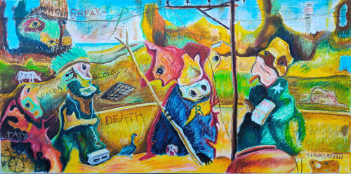 Camagüey 2037... de Miroslav de la Torre Kozorez, Pintura a la venta en Singulart