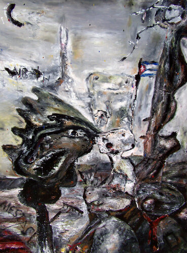 La muerte de Martí en la guerra de la última alianza van Miroslav de la Torre Kozorez, Schilderij te koop op Singulart