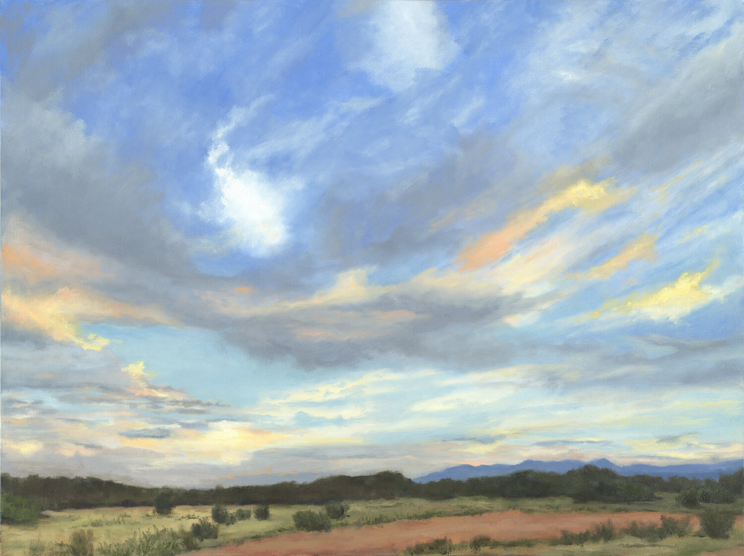 Southwestern Sky 3 Nooraya Sophia Wales Originalgemälde zu verkaufen