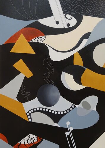 Music Wave de Rom Lammar, Pintura a la venta en Singulart