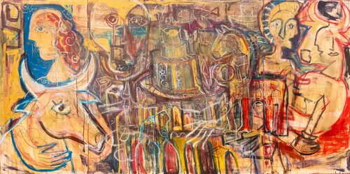 Ikarus und Ariadne by Marko Brajković, Painting for Sale on Singulart
