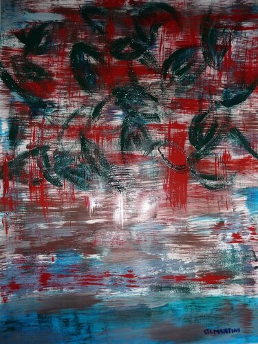 Aus dem Nichts ein Nass de Gudrun Lydia Martini, Pintura a la venta en Singulart