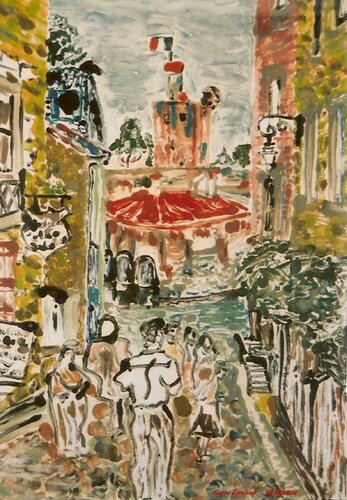 Saint Émilion, Tertre du Roi de Gudrun Lydia Martini, Pintura a la venta en Singulart