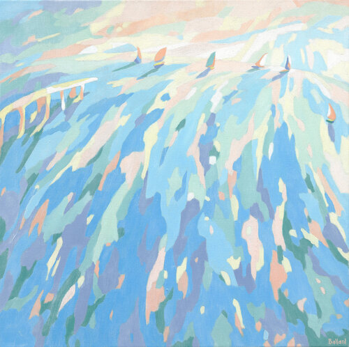 Rainbow Regatta von Kristine Ballard, Malerei kaufen auf Singulart