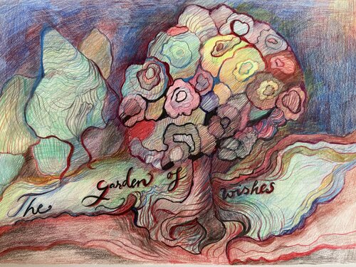 The Garden of Wishes by Eva Demuth, 素描 for Sale on Singulart