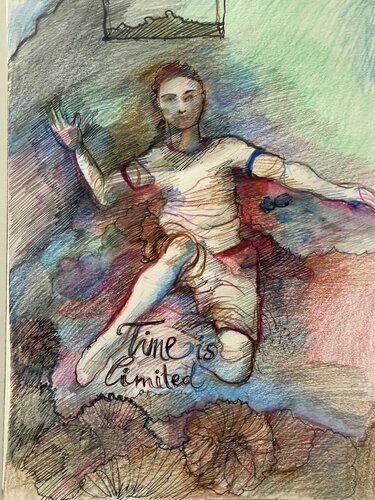 Time is limited by Eva Demuth, 紙面作品 for Sale on Singulart
