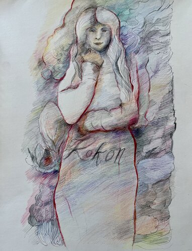 Kokon by Eva Demuth, 素描 for Sale on Singulart