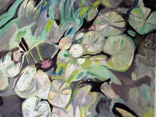 Rose and Sea by Eva Demuth, 油畫 for Sale on Singulart