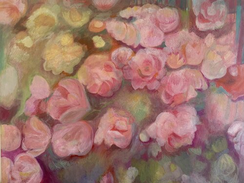 Village Garden de Eva Demuth, Pintura a la venta en Singulart