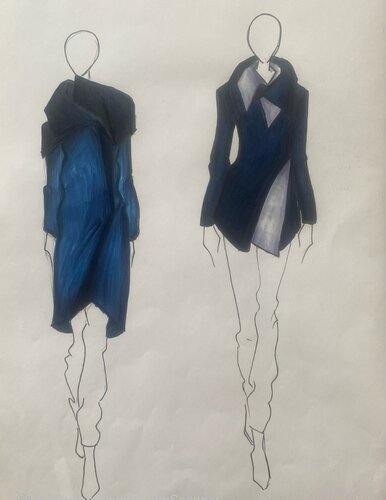 Coat - Sketch 1 von Elisa Antolini, Zeichnungen kaufen auf Singulart