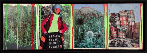 Because there is no Planet B par Eva Maria Kühberger, Peinture en vente sur Singulart