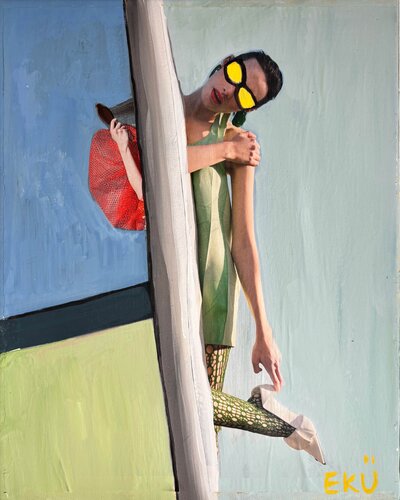 Zwischen uns 1 van Eva Maria Kühberger, Schilderij te koop op Singulart