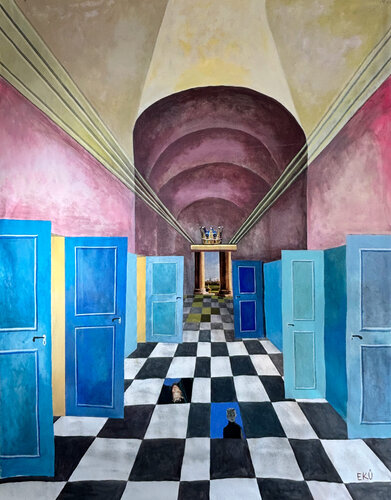 Munich Calling by Eva Maria Kühberger, Painting for Sale on Singulart