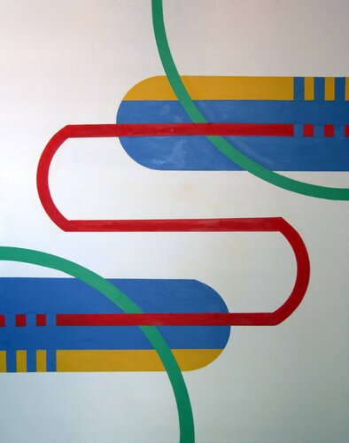 la línea roja by MONICA RITA FUKSMAN, Painting for Sale on Singulart