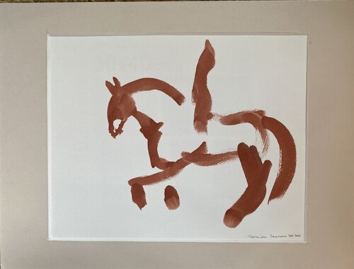 Bartabas à l’entraînement 6 di Alexandra Bergmans, Opera su carta in vendita su Singulart