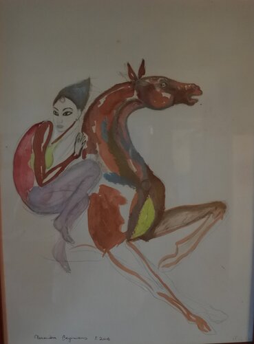 alors partons... di Alexandra Bergmans, Opera su carta in vendita su Singulart