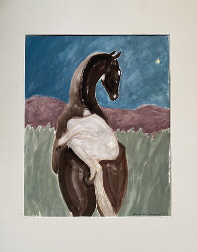 Mourning van Alexandra Bergmans, Werk op papier te koop op Singulart
