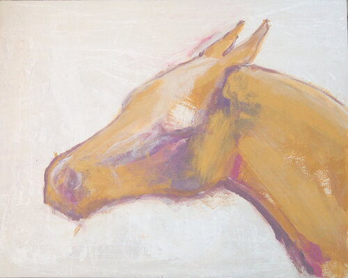 Tête de cheval 1 van Alexandra Bergmans, Schilderij te koop op Singulart