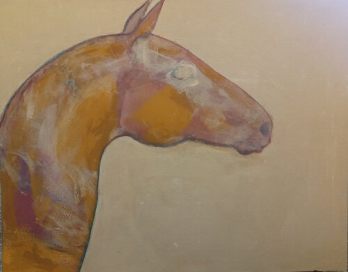 Tête de cheval 2 par Alexandra Bergmans, Peinture en vente sur Singulart