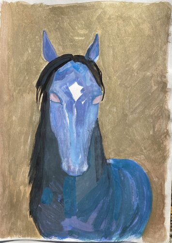 Portrait Listel par Alexandra Bergmans, Peinture en vente sur Singulart