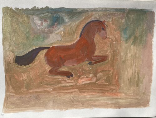 Cabriole by Alexandra Bergmans, Work on Paper for Sale on Singulart