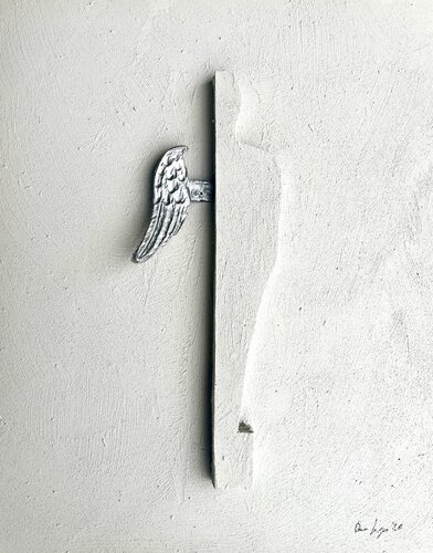 L'altra metà con ala by Dario Longo, Painting for Sale on Singulart