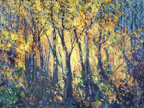 Canopies of Fire de Katarina Vidmar, Pintura a la venta en Singulart