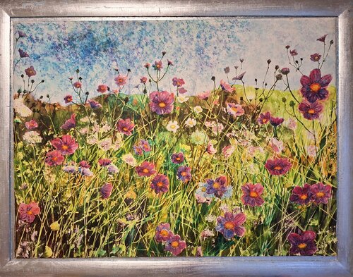 Field of Wildflowers by Katarina Vidmar, Painting for Sale on Singulart