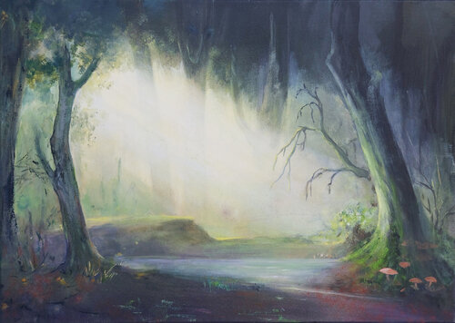 Meditation by Ruth Jensen, 油畫 for Sale on Singulart