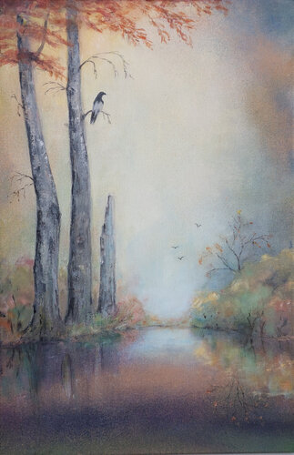 High on a Branch ... by Ruth Jensen, 油畫 for Sale on Singulart