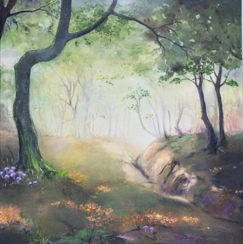 Ametyst by Ruth Jensen, 油畫 for Sale on Singulart