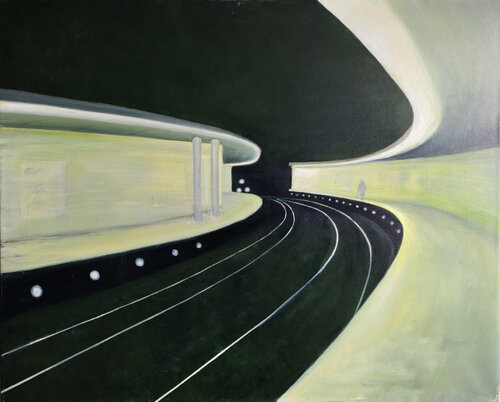 Night Train by Ruth Jensen, 회화 for Sale on Singulart
