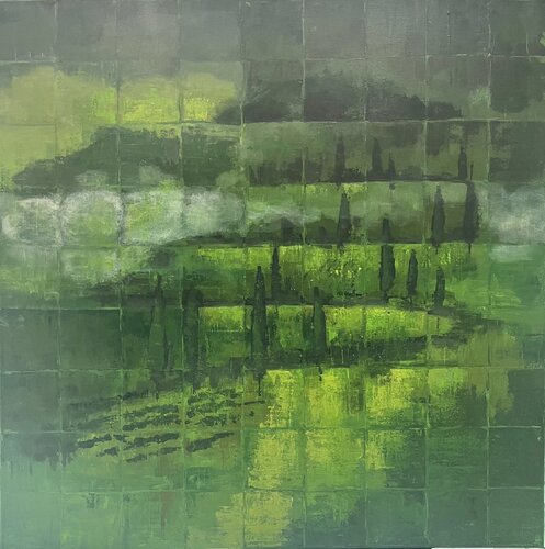 Breath of green di Margo Kirago, Pittura in vendita su Singulart