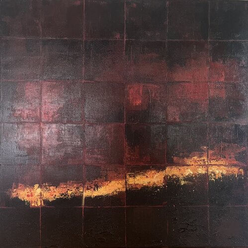 Inside the Earth di Margo Kirago, Pittura in vendita su Singulart