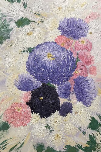 Asters von Margo Kirago, Malerei kaufen auf Singulart