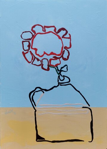 XXIX 9 - Favorite flower van Uli Lächelt, Schilderij te koop op Singulart