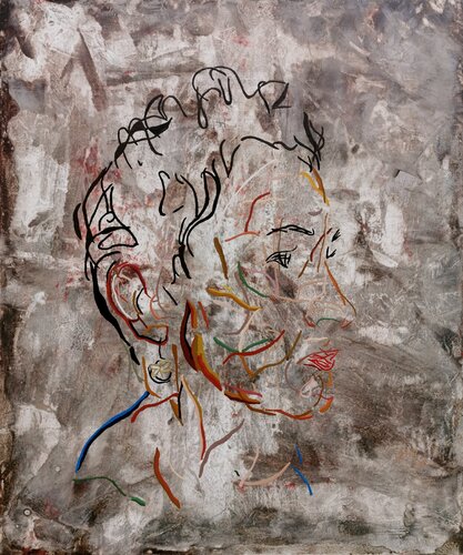 XV 22 - Portrait of my wife Daniela van Uli Lächelt, Schilderij te koop op Singulart