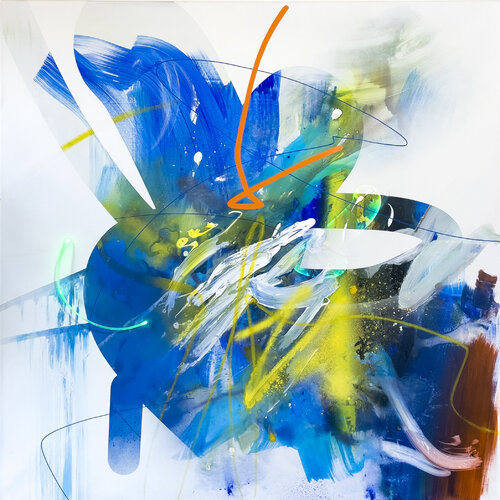 Electric Bloom par Martin Kafes33 Hirth, Peinture en vente sur Singulart
