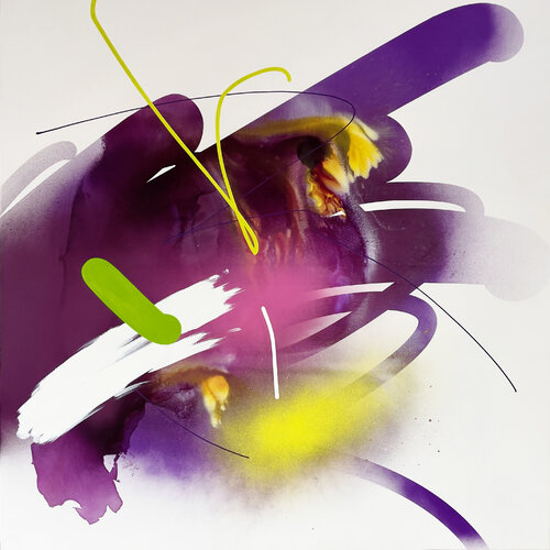 Purple paradise van Martin Kafes33 Hirth, Schilderij te koop op Singulart